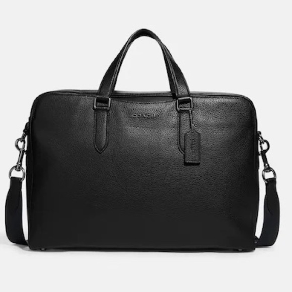 Brand New Coach Graham Structured Leather Laptop Bag